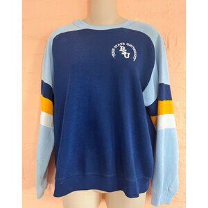Vintage Penn State Stadium Crew PSU Color Block Shirt Sweatshirt M